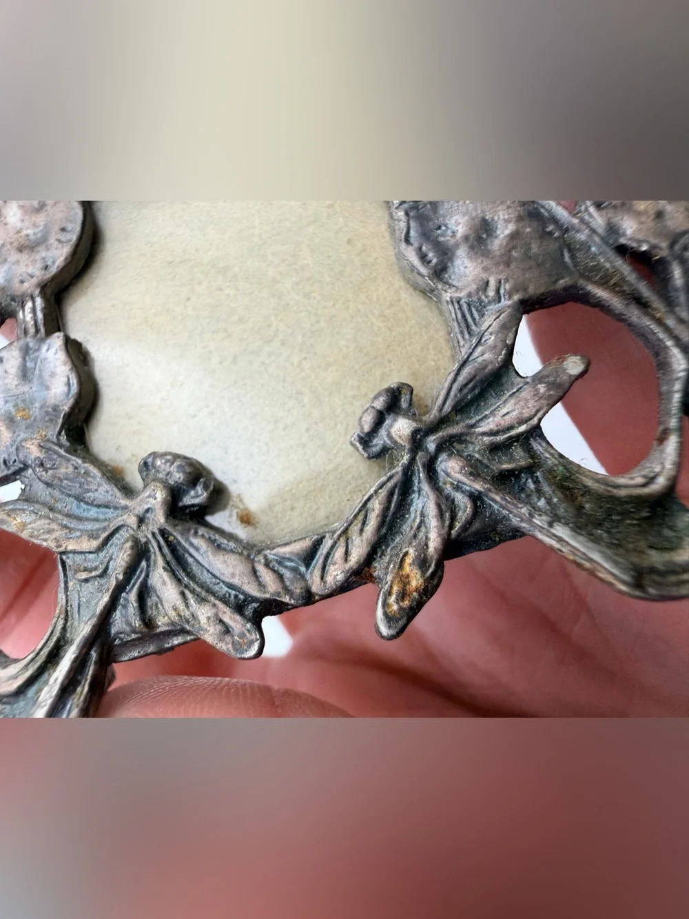 Vintage 90s Linco Art Nouveau-style Mini Dragan Fly Picture Frame